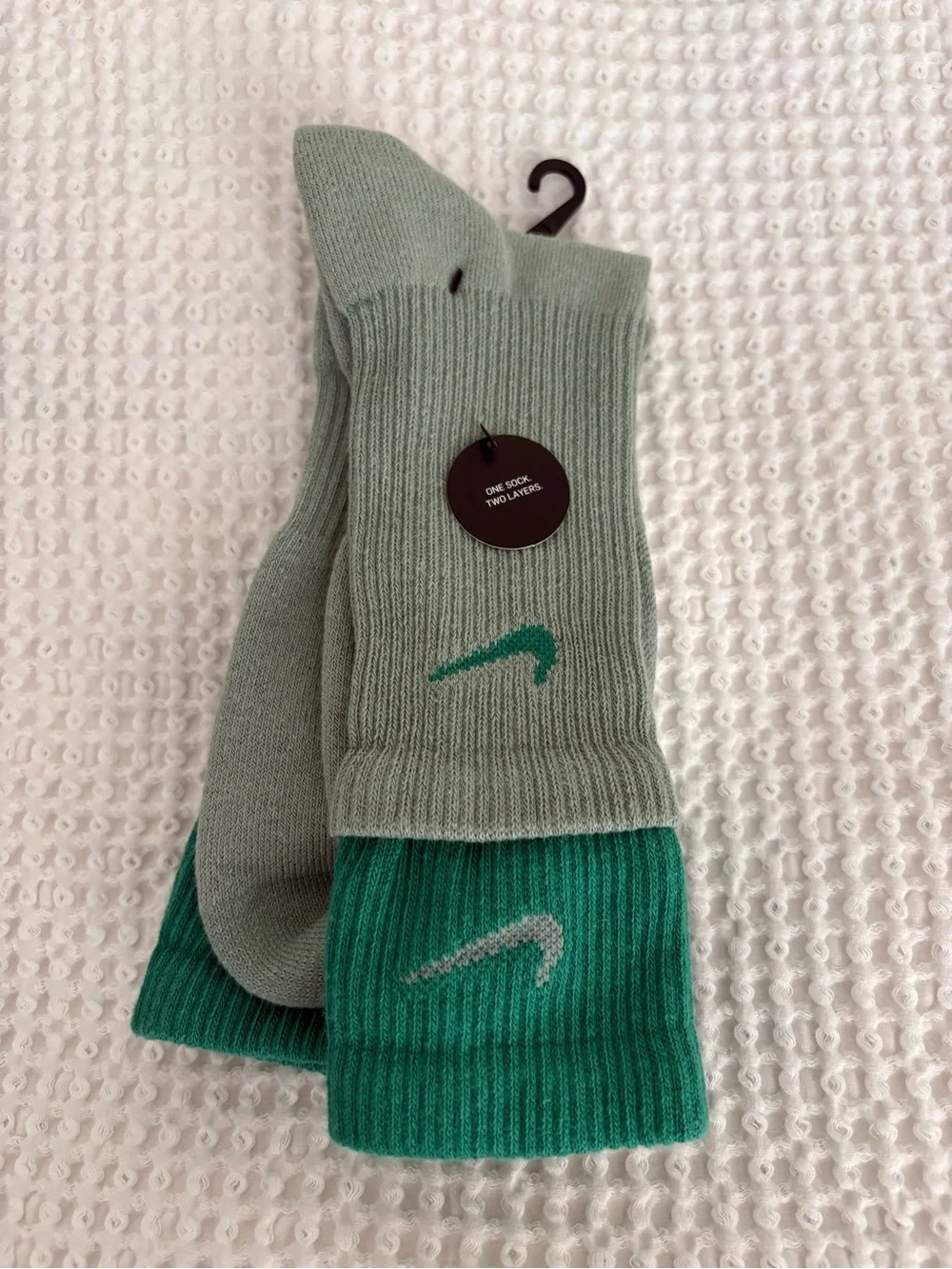 Nike Everyday Plus Cushioned Training Crew Socks, Green (1 pair)